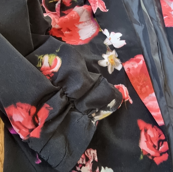 Worthington Lined Floral Bolero Jacket - Picture 5 of 9